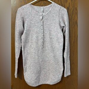 🔥Free People Women’s Henley Thermal Top in Pink Size Small
